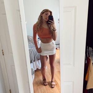 Topshop white skirt